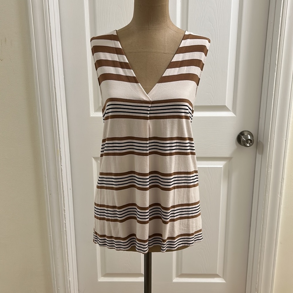 Anthropologie Deletta V-Neck Knit Top XS